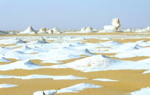désert blanc d'Egypte