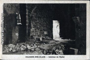 Oradour-sur-Glane. Ancienne église.