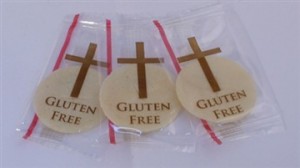 gluten free hosties sans gluten.