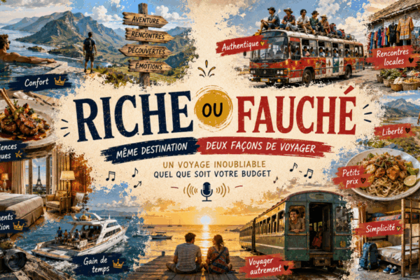 riche ou fauché ? comment voyager ? podcast du petit futé.