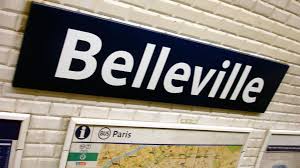 Belleville. Station de métro.