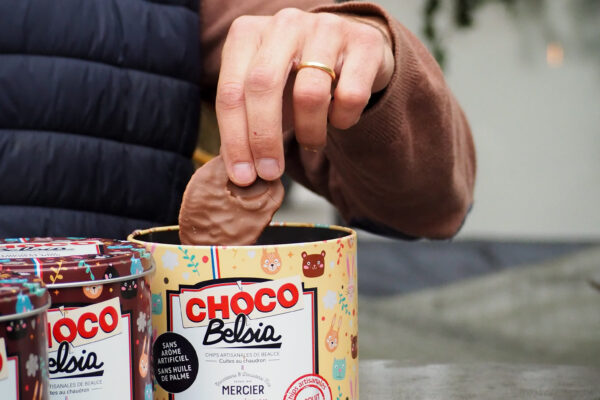des chips au chocolat, les choco-chips de belsia.